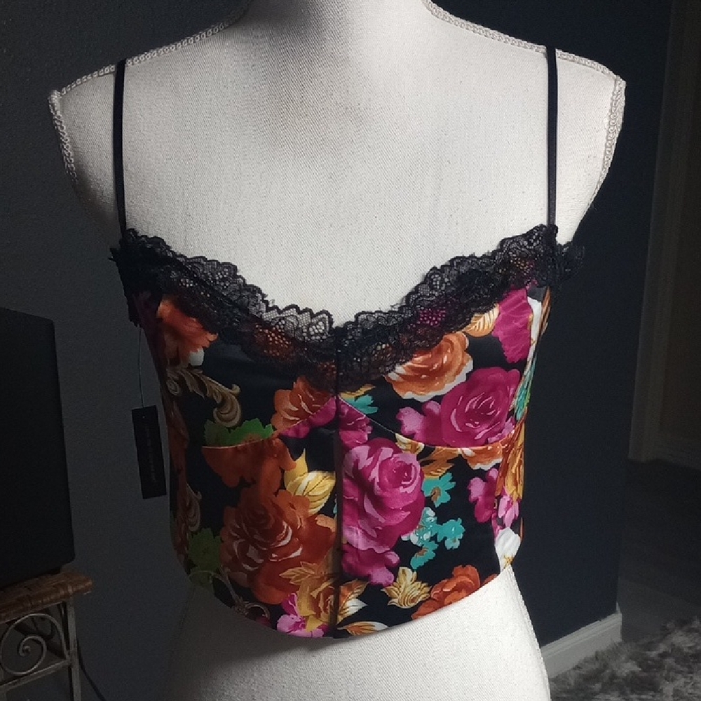 AFRM Black and Colorful Top Cami